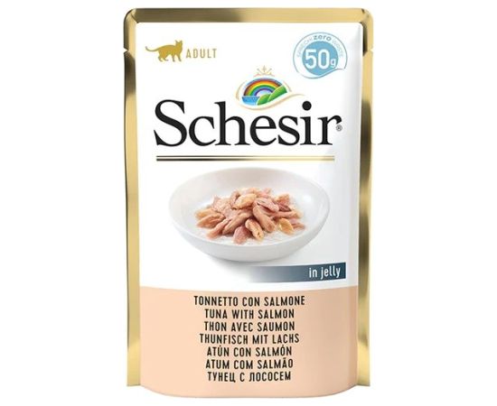 Agras Pet Foods SCHESIR in jelly Tuna with salmon - wet cat food - 50 g