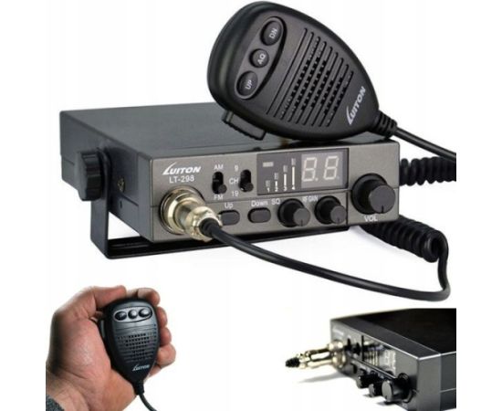 Luiton LT-298 ASQ AM/FM CB Radio Cigarette Lighter Plug Black