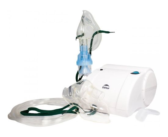 Helbo Silent piston inhaler with two masks
