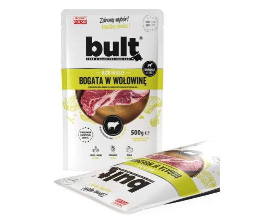 BULT Rich in beef - wet dog food - 500g