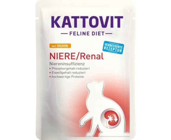 KATTOVIT Feline Diet Niere/Renal Chicken - wet cat food - 85g