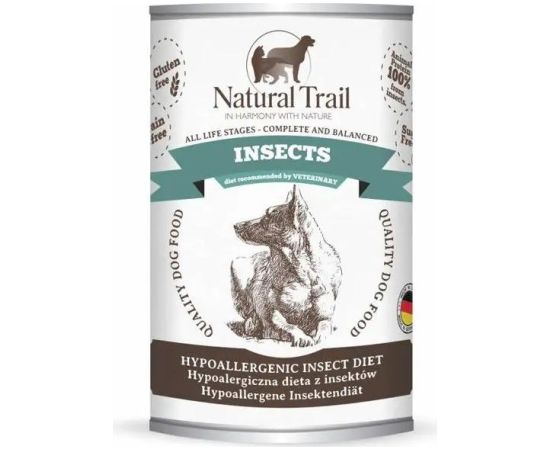 NATURAL TRAIL Dog Insects - wet dog food - 350g