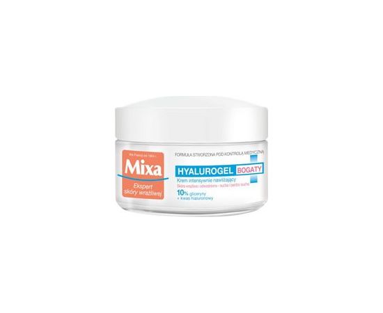 Mixa Hyalurogel Rich 24H Cream ( citlivá suchá pleť ) - Hydratační krém 50ml