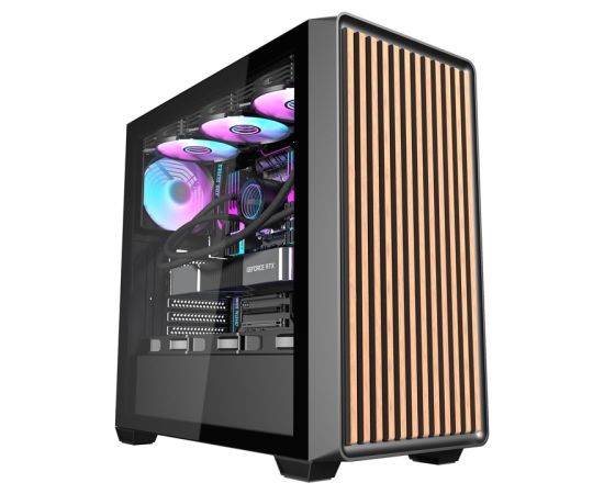 Darkflash DS900WD computer case (black) + 4 fans