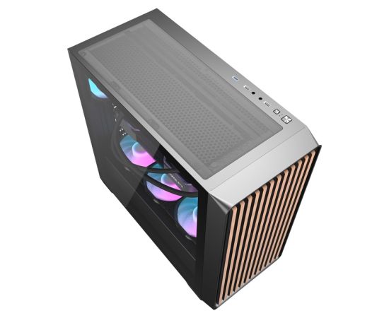 Darkflash DS900WD computer case (black) + 4 fans