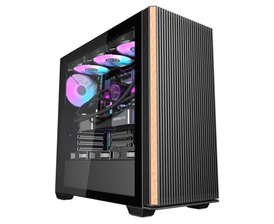 Darkflash DS900WS computer case (black) + 4 fans