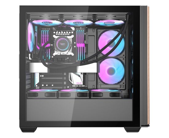 Darkflash DS900WS computer case (black) + 4 fans