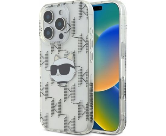 Karl Lagerfeld IML Choupette Head Electroplated Защитный Чехол для Apple iPhone 16 Pro