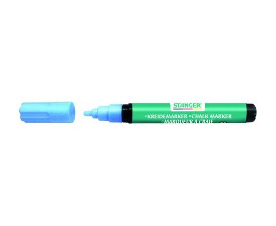 STANGER chalk MARKER,  3-5 mm, blue, 4 pcs 620025