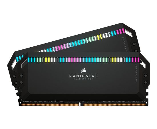Corsair DDR5 - 32GB - 6000 - CL - 30 (2x 16 GB) dual kit, RAM (black, CMT32GX5M2B6000C30, Dominator Platinium, INTEL XMP)