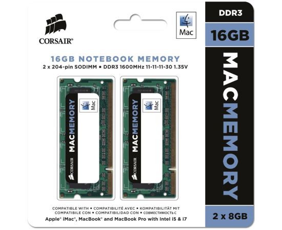 Corsair DDR3 SO-DIMM 16GB 1600-11 MAC Dual