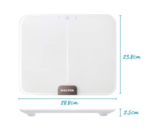 Salter 9164 WH3RJLEU16 Ghost Compact Analyser Scale, White Ķermeņa svari