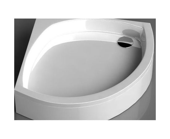 Vispool dušas paliktnis C-90, 900x900 mm, h=240 mm, r=550 mm, bez paneļa, balta akmens masas