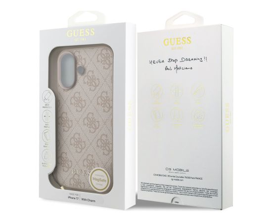 Guess 4G Charm Case Aizsargapvalks priekš Apple iPhone 17