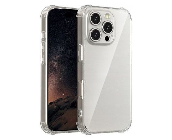 iLike Apple  iPhone 17 Anti Shock 1,5 mm case big hole Transparent Neoriģinālie Maciņi