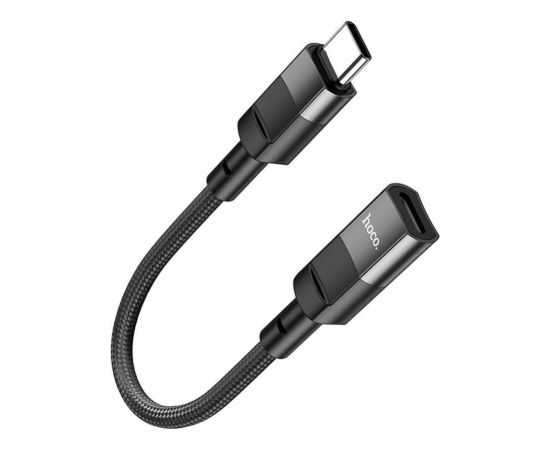 Hoco   Adapter OTG USB C to Lightning Hoco 3A 0,1 m U107 black Data USB kabeļi