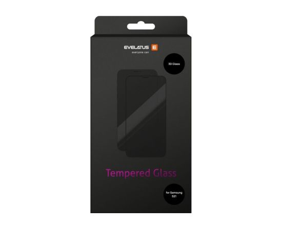 Evelatus Samsung  Galaxy S21 2.5D Full Cover Japan Glue Glass Anti-Static