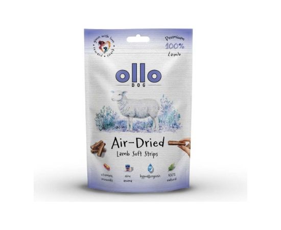 OLLO Air-Dried Lamb strips - dog treat - 80g