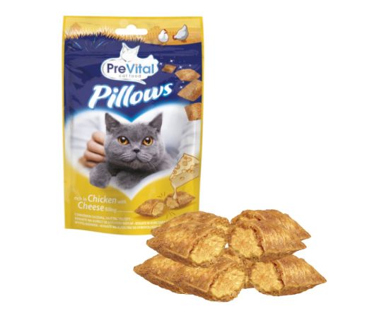 PREVITAL Pillows Chicken with cheese - cat treats - 60g