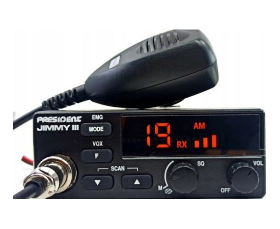 President Jimmy III AM/FM CB radio Black