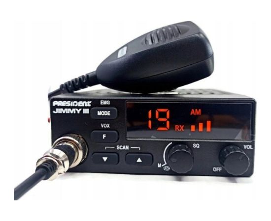President Jimmy III AM/FM CB radio Black