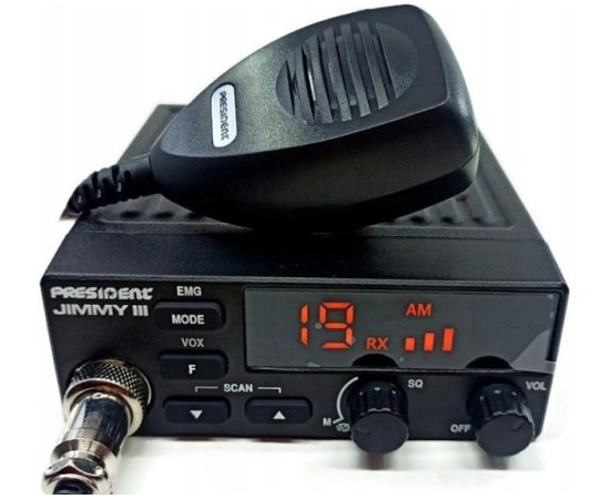 President Jimmy III AM/FM CB radio Black