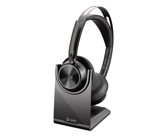 HP Poly Voyager Focus 2-M USB-C-C Headset USB-C/A Adapter Charging Stand