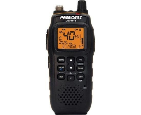 President Jerry ASC AM/FM CB Portable Radio Black