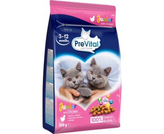PREVITAL Junior Chicken - dry cat food - 950g