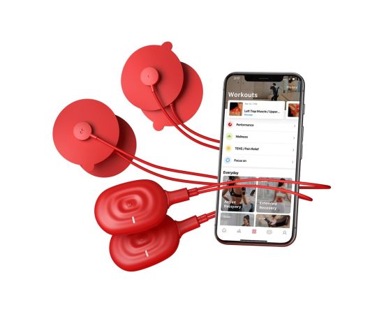Therabody Theragun PowerDot 2.0 Duo electronic muscle stimulator Electrodes unit Red