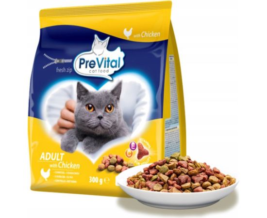 PREVITAL Adult Chicken  dry cat food - 300g