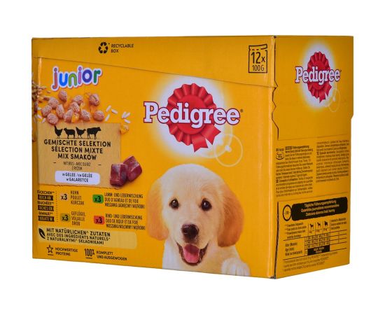 PEDIGREE Junior Selection Mix - Wet dog food - 12x100 g