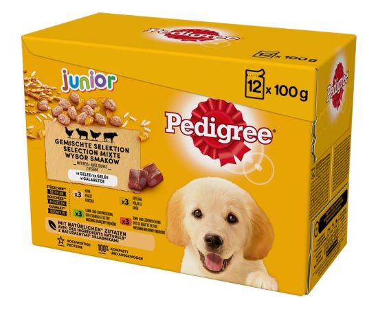 PEDIGREE Junior Selection Mix - Wet dog food - 12x100 g