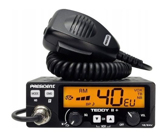 President Teddy II+ AM/FM CB radio Black