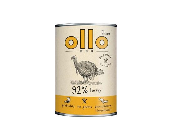 OLLO Pure Turkey - wet dog food - 850g