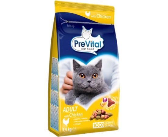 PREVITAL Cat Food Adult with Chicken - Dry Cat Food - 1.4 kg