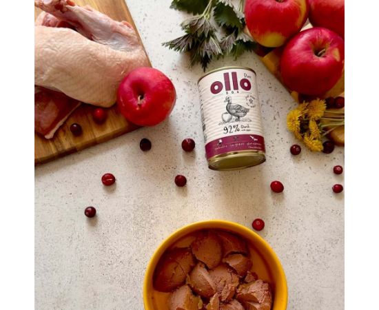 OLLO Pure Duck with apple - wet dog food - 400g
