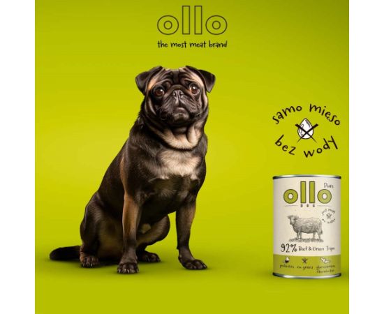 OLLO Pure Beef and Green tripe - wet dog food - 400g