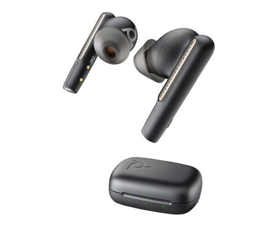 HP Poly Voyager Free 60 UC Black Earbuds +BT700 USB-C Adapter +Basic Charge Case