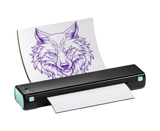 Phomemo tattoo portable label printer (black and green)