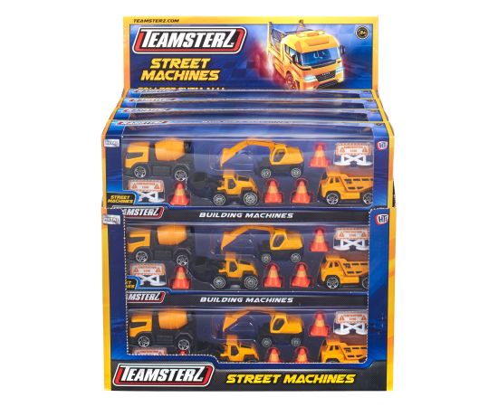 TEAMSTERZ Игровой комплект с металлическим моделями строительной техники