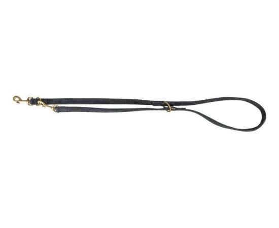 Trixie Pure, smycz regulowana, dla psa, sk�rzana, czarna, M�L: 2 m/20 mm