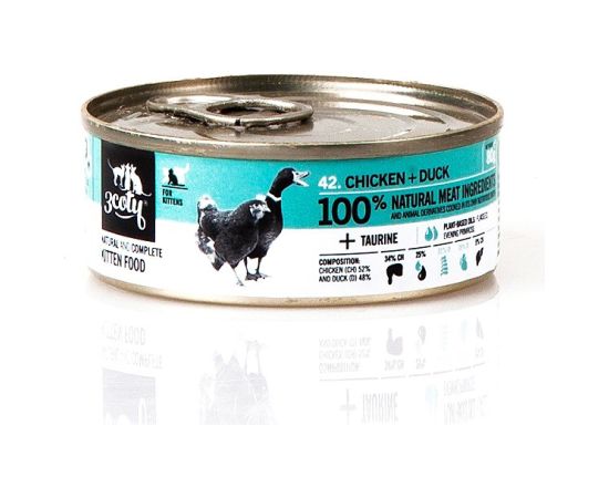 3COTY Chicken with duck For kittens - wet cat food - 80g
