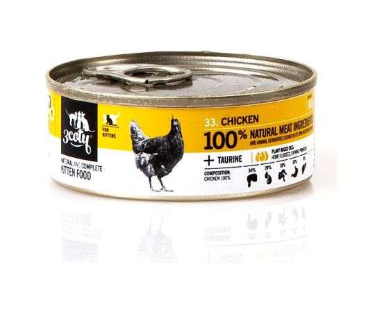3COTY Chicken For kittens - wet cat food - 80g