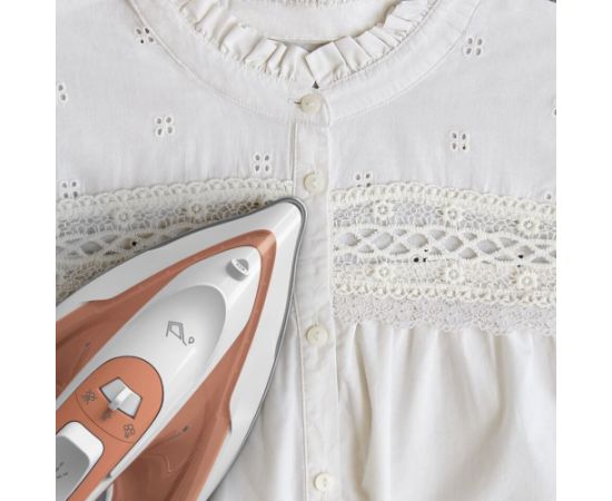Tefal Virtuo 30 FV2C40E0 iron Dry & Steam iron Ceramic soleplate 2000 W Peach, White