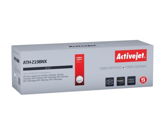 Activejet ATH-219BNX Toner for HP printer, replacement HP 219X W2190X; Supreme; 3200 pages; black, with chip