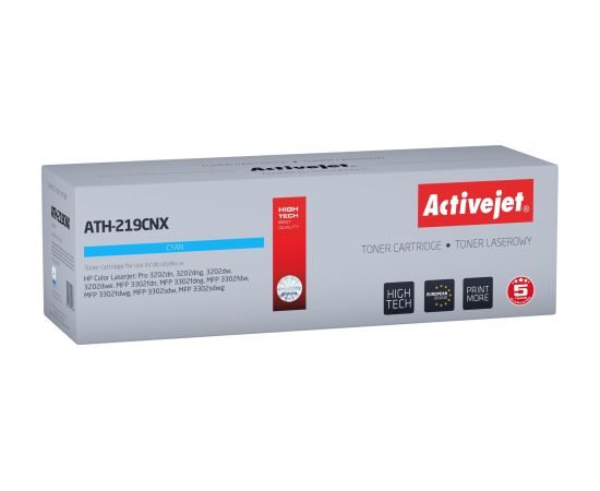 Activejet ATH-219CNX Toner for HP printer, replacement HP 219X W2191X; Supreme; 2500 pages; blue, with chip