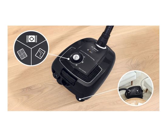 Bosch Serie 4 BGB38BA1 vacuum 4 L Cylinder vacuum Dry 600 W Dust bag