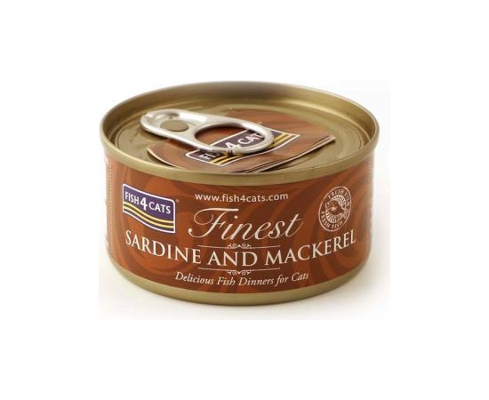 Fish4dogs FISH4CATS Sardine and mackerel - wet cat food - 70g