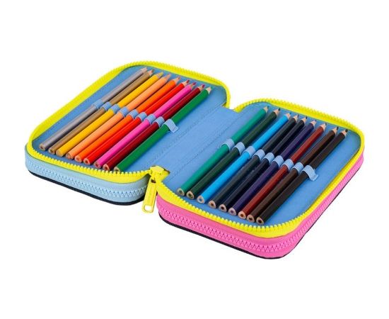 Triple decker pencil case with equipment CoolPack Jumper 3 IN THE GARDEN